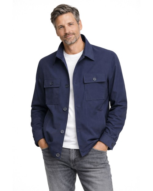 EZZELINO FIELD JACKET - BLUE - TECHNICAL FABRIC