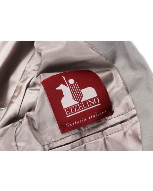 EZZELINO JACKET -  LIGHT GREY - STRETCH COTTON
