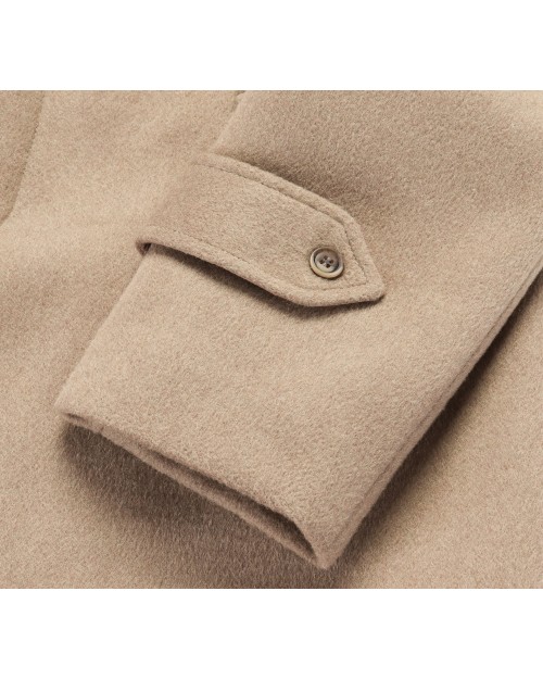 EZZELINO OVERCOAT - BEIGE - WOOL & COTTON