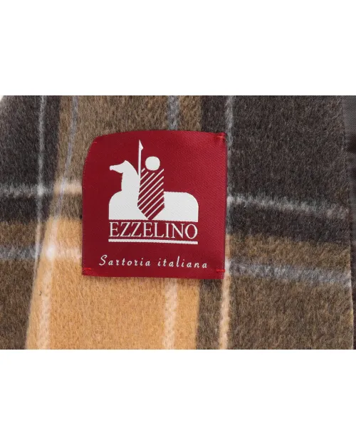 EZZELINO OVERCOAT - CAMEL & GREY - STRETCH WOOL & CASHMERE