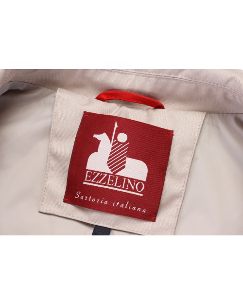 EZZELINO RAINCOAT - BEIGE - TECHNICAL FABRIC