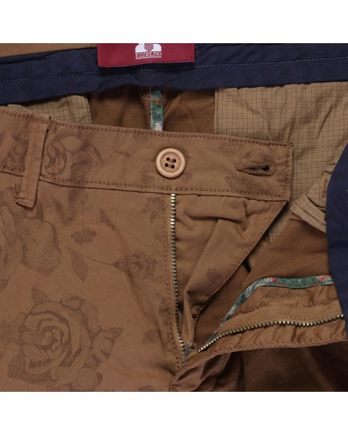 EZZELINO SHORTS - BROWN - STRETCH COTTON