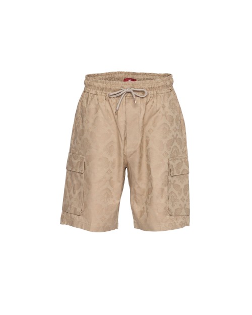 EZZELINO SHORTS - BEIGE - STRETCH COTTON