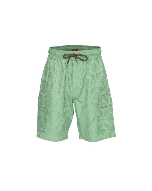 EZZELINO SHORTS - GREEN - STRETCH COTTON