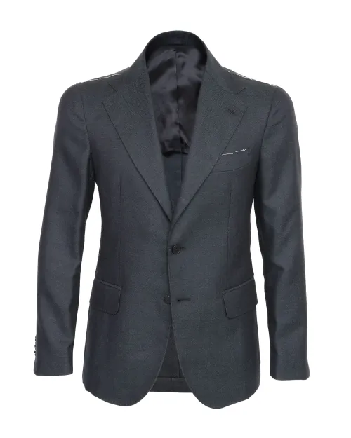 EZZELINO SPORT COAT - BLUE - WOOL, COTTON & LINEN