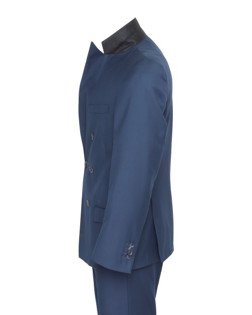 EZZELINO SUIT - BLUE - 4 SEASON WOOL & COTTON