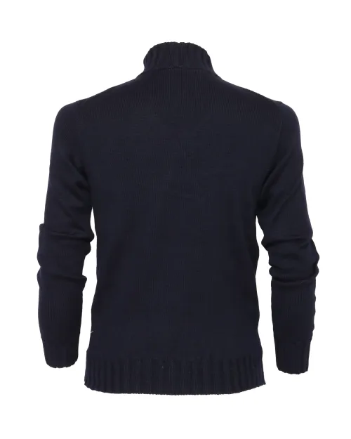 EZZELINO 6-PLY SWEATER - NAVY BLUE - MERINO WOOL