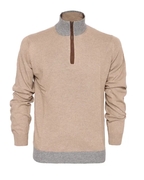EZZELINO SWEATER - BEIGE - WOOL & CASHMERE