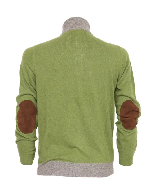 EZZELINO SWEATER - GREEN - WOOL & CASHMERE