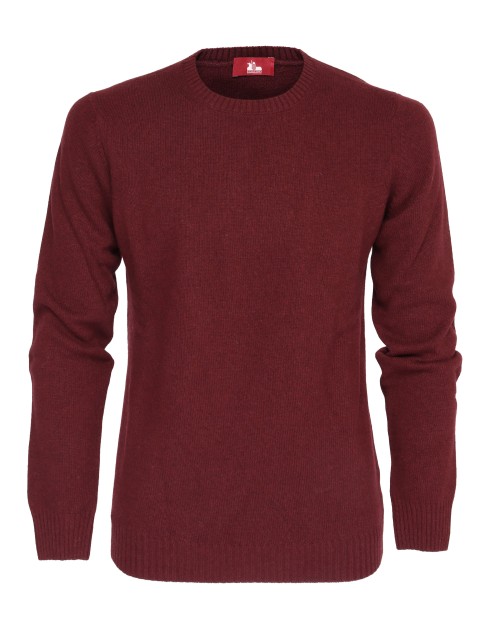 EZZELINO 4-PLY SWEATER - BURGUNDY - MERINO & CASHMERE