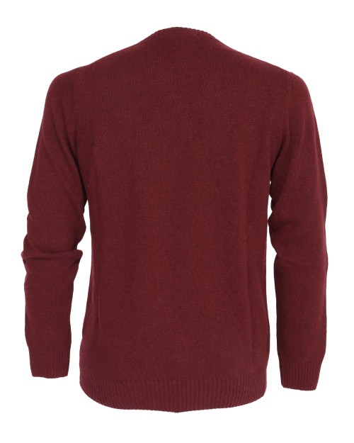EZZELINO 4-PLY SWEATER - BURGUNDY - MERINO & CASHMERE