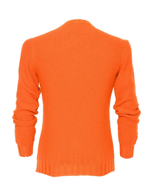 EZZELINO 6-PLY SWEATER - ORANGE - MERINO WOOL