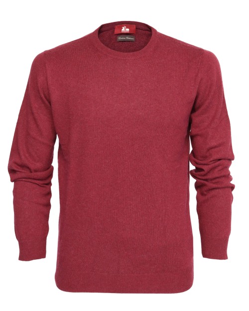 EZZELINO SWEATER - BURGUNDY - WOOL & CASHMERE
