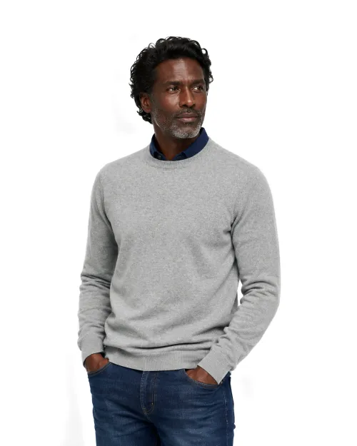 EZZELINO SWEATER - GREY - WOOL & CASHMERE