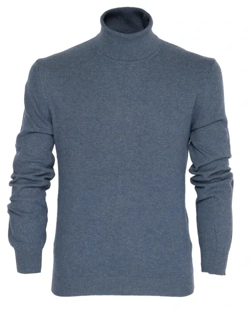 EZZELINO SWEATER - BLUE - WOOL & CASHMERE