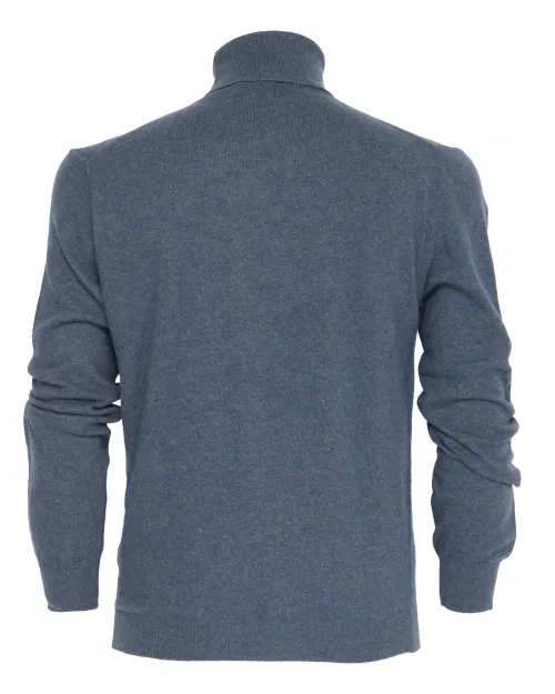 EZZELINO SWEATER - BLUE - WOOL & CASHMERE