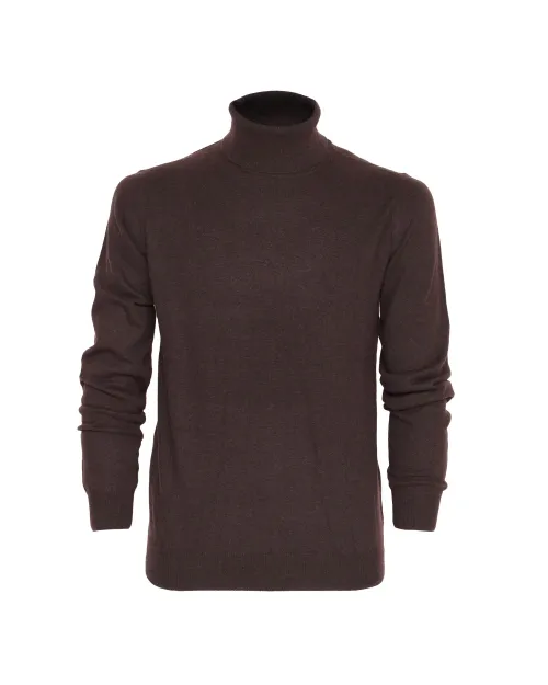EZZELINO SWEATER - BROWN - WOOL & CASHMERE