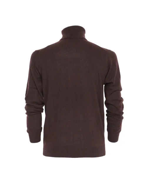 EZZELINO SWEATER - BROWN - WOOL & CASHMERE