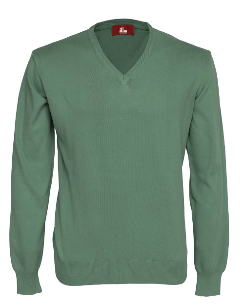 EZZELINO SWEATER - GREEN - COTTON