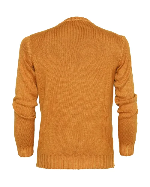 EZZELINO 6-PLY SWEATER - CAMEL - MERINO WOOL