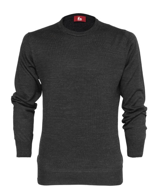 EZZELINO SWEATER - GREY - MERINO WOOL