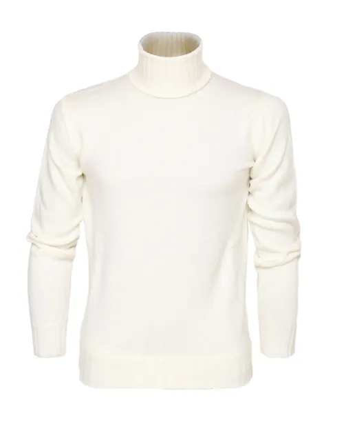 EZZELINO 6-PLY TURTLENECK SWEATER - OFF-WHITE - MERINO WOOL