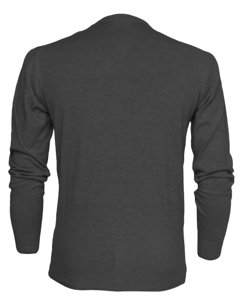 EZZELINO SWEATER - GREY - WOOL & COTTON