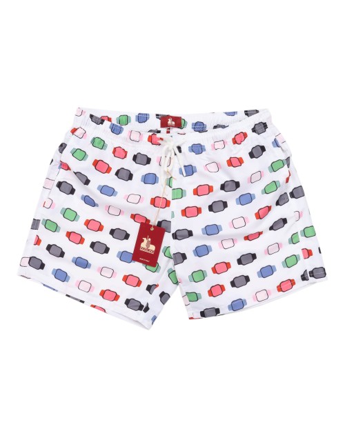 EZZELINO SWIM SHORTS - WHITE