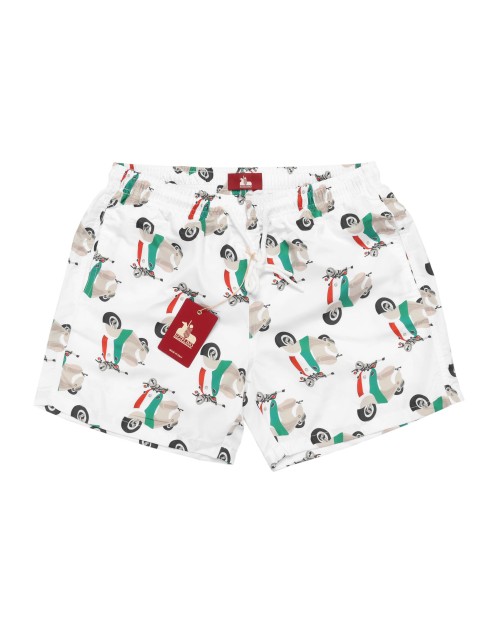 EZZELINO SWIM SHORTS - WHITE