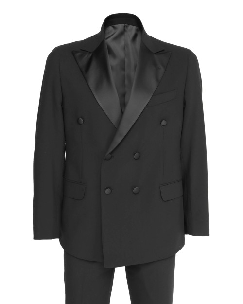 EZZELINO TUXEDO - BLACK - 4 SEASON STRETCH WOOL