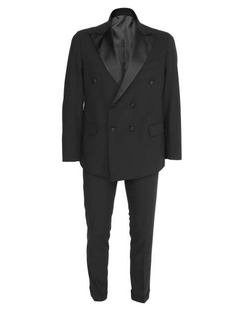 EZZELINO TUXEDO - BLACK - 4 SEASON STRETCH WOOL