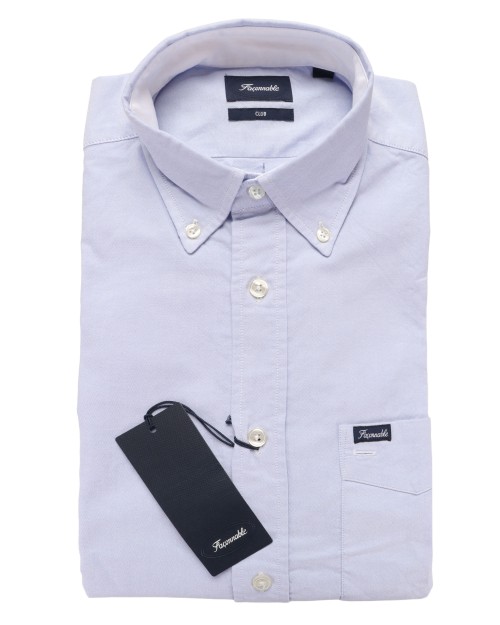 FACONNABLE SHIRT - LIGHT BLUE - COTTON