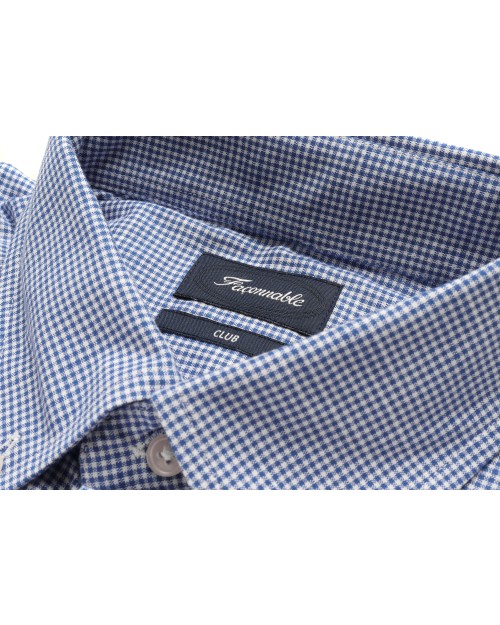 FACONNABLE SHIRT - BLUE & WHITE - COTTON