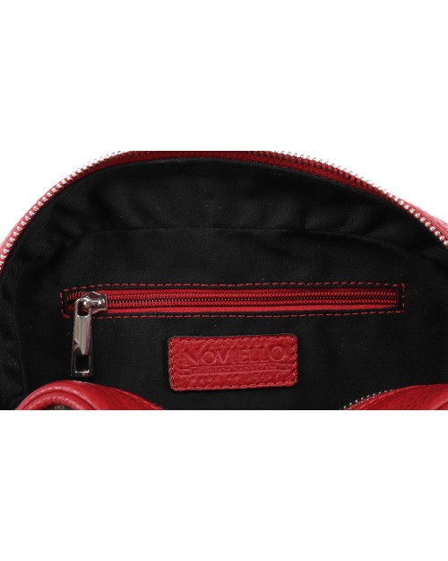 FRATELLI NOVIELLO CLUTCH BAG - RED, BEIGE & GREEN - CASHMERE & GUANACO