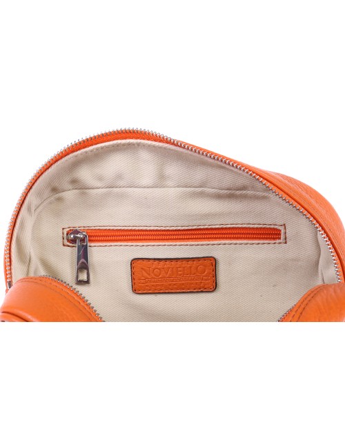 FRATELLI NOVIELLO CLUTCH BAG - ORANGE, WHITE, CORAL & SKY BLUE - CASHMERE & VICUNA