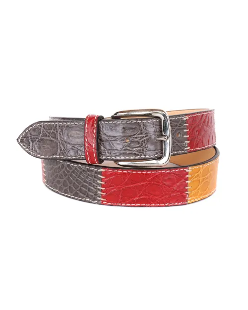 FRATELLI NOVIELLO BELT - MULTICOLOR - GENUINE CROCODILE LEATHER