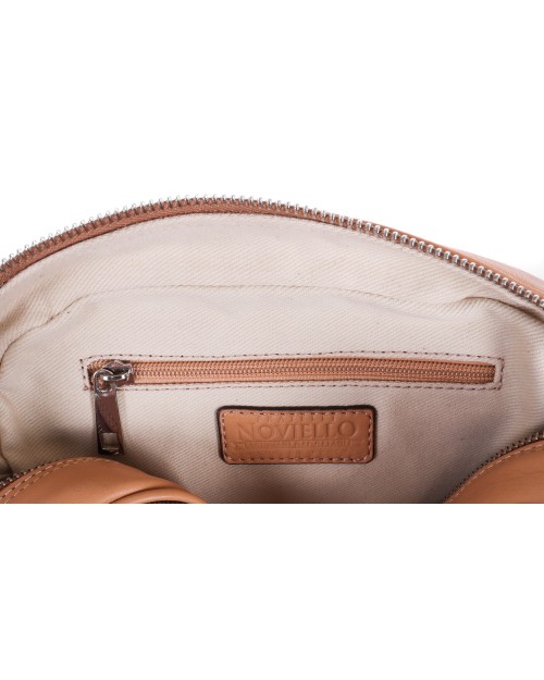 FRATELLI NOVIELLO CLUTCH BAG - BEIGE, BLUE & PURPLE - CASHMERE & VICUNA
