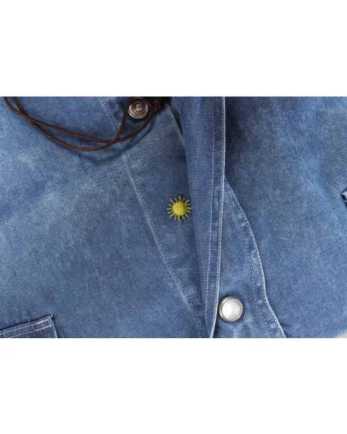 GIANNETTO PORTOFINO SHIRT - BLUE - TENCIL DENIM