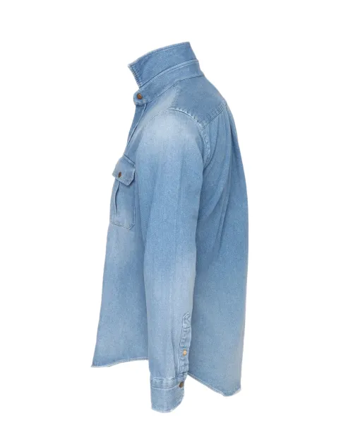 GIANNETTO PORTOFINO SHIRT - BLUE - COTTON DENIM