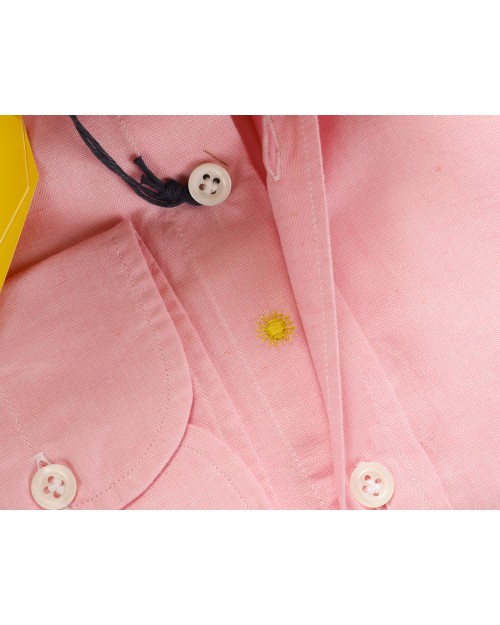 GIANNETTO PORTOFINO SHIRT - PINK - COTTON & LINEN