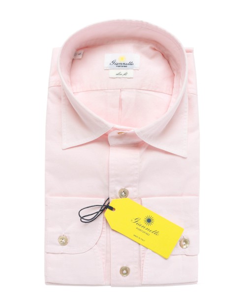 GIANNETTO PORTOFINO SHIRT - PINK - COTTON 