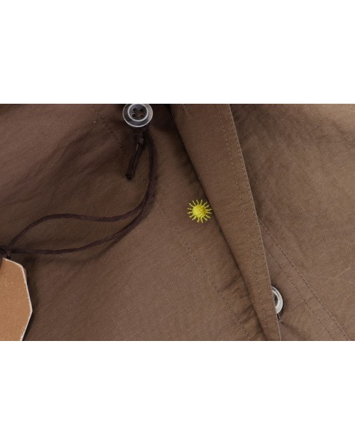 GIANNETTO PORTOFINO SHIRT - BROWN - COTTON