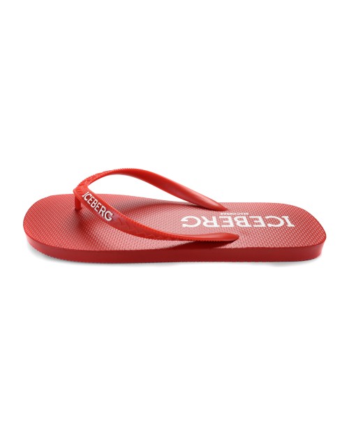 ICEBERG FLIP-FLOPS - RED - RUBBER