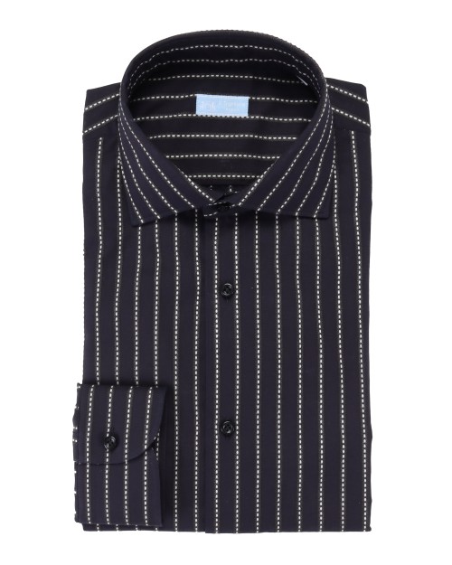 IL SARTORE NAPOLI DRESS SHIRT - NAVY BLUE - COTTON