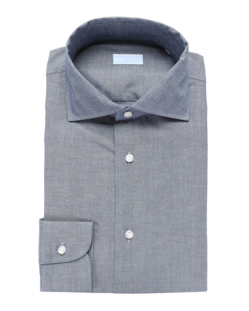 IL SARTORE NAPOLI DRESS SHIRT - BLUE - STRETCH COTTON