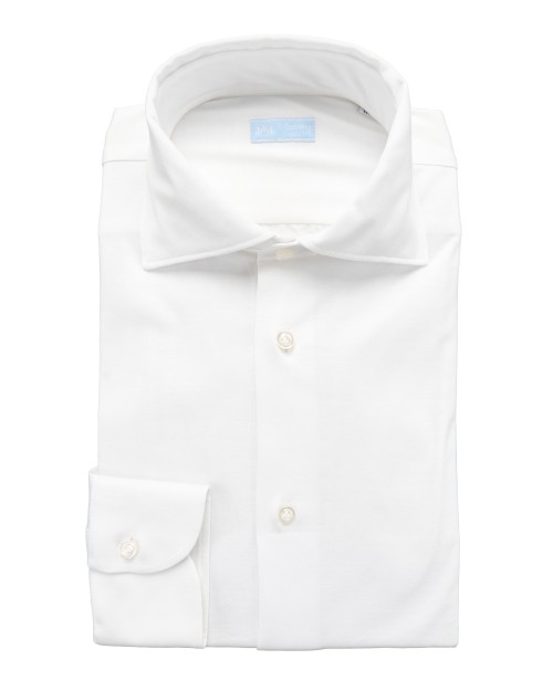 IL SARTORE NAPOLI DRESS SHIRT - WHITE - COTTON JERSEY