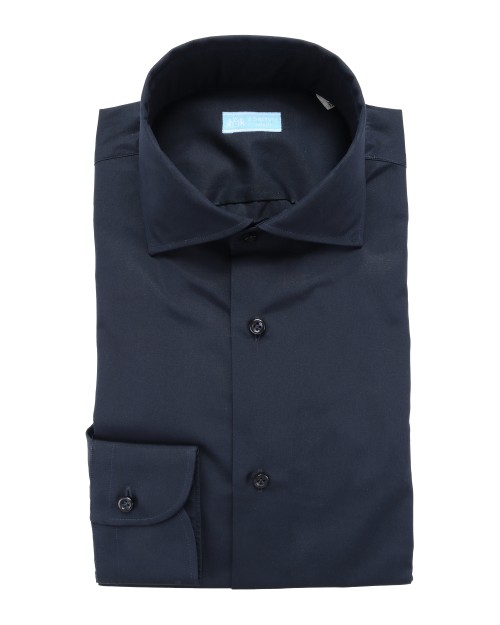 IL SARTORE NAPOLI DRESS SHIRT - NAVY BLUE - STRETCH COTTON