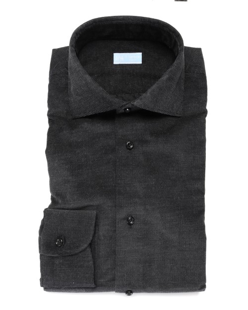 IL SARTORE NAPOLI DRESS SHIRT - BLACK - COTTON