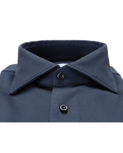 IL SARTORE NAPOLI DRESS SHIRT - BLUE - COTTON JERSEY