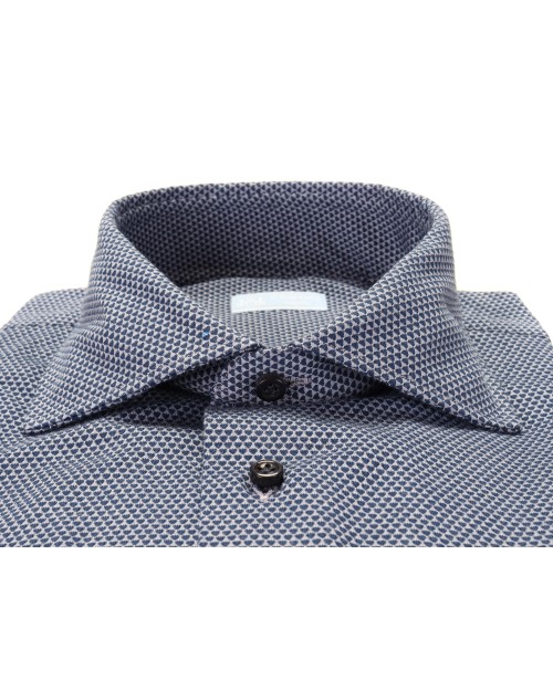 IL SARTORE NAPOLI DRESS SHIRT - BLUE - COTTON JERSEY